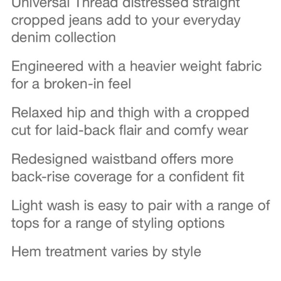 Women's High-Rise Vintage Straight Jeans -
Universal Thread™ Light Blue new - Picture 8 of 12